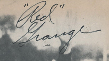 Red Grange Hof Autographed 8X10 B/W Magazine