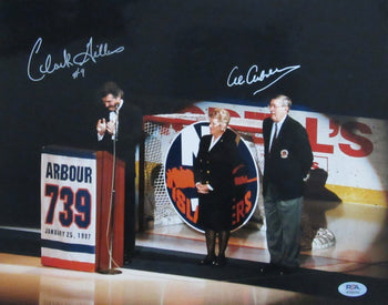 Clark Gillies/Al Arbour Hof Dual-Signed/Auto