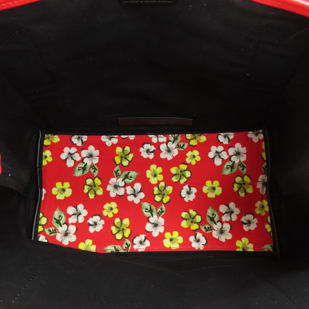 Balenciaga  329933 Handbag Navy Cabas Flower