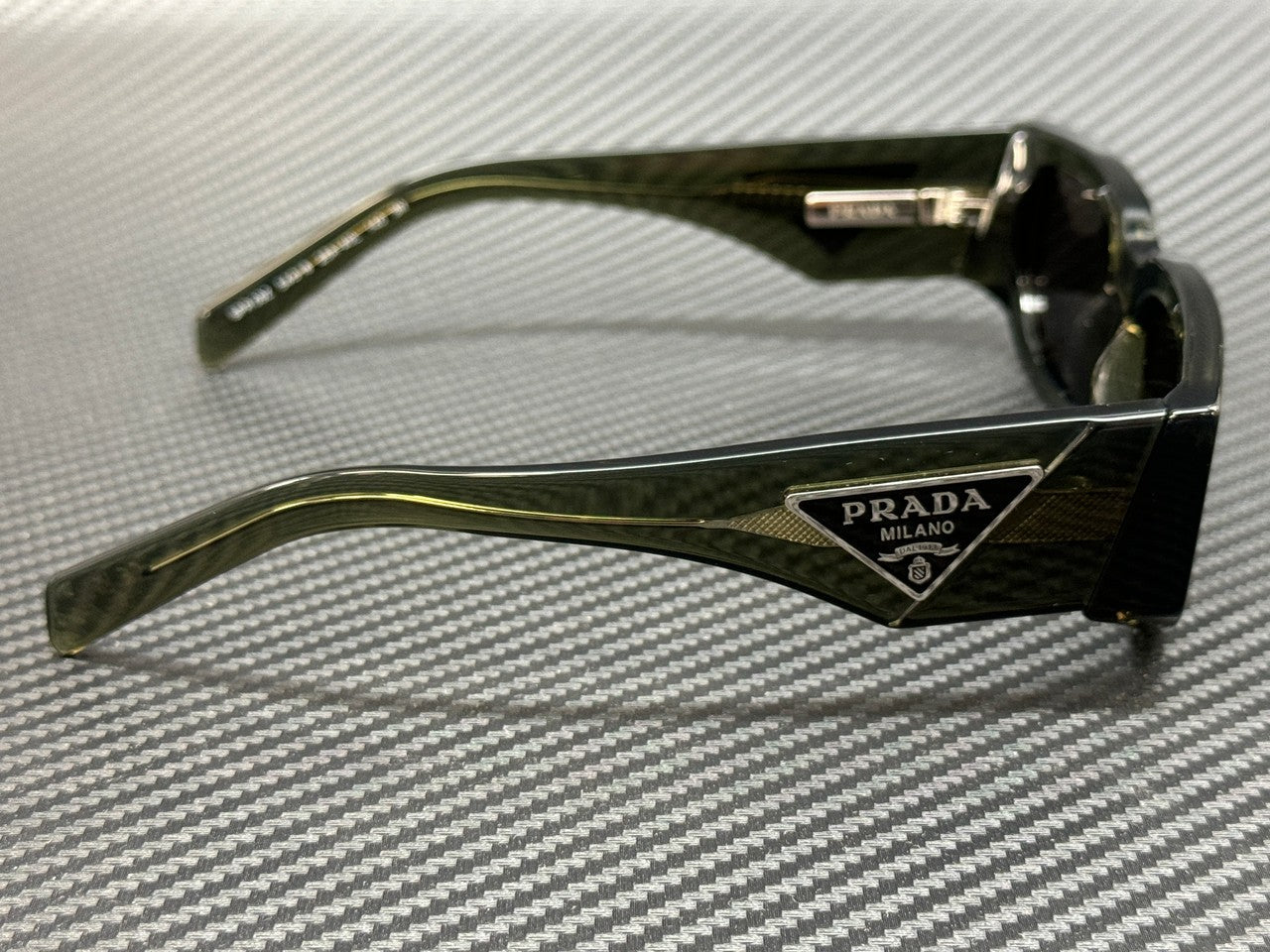 PRADA PR 09ZS 25A40L Military Green Grey Men's 54 mm Sunglasses
