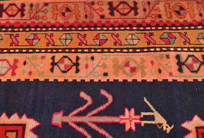Handmade Vintage Oriental Runner Rug Tribal