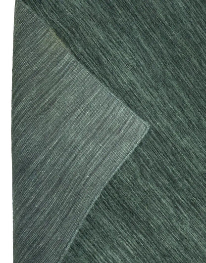 Handmade Dark Green Gabbeh Modern Rug Tribal
