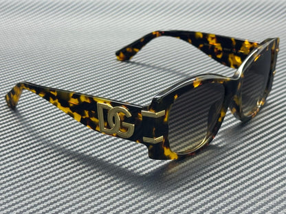Dolce & Gabbana Dg4501 33302Q Yellow Havana Grey Gradient 54 Mm Sunglasses