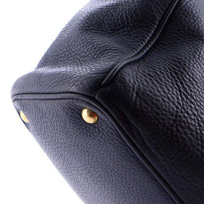 Prada Double Zip Convertible Tote Vitello Daino Large