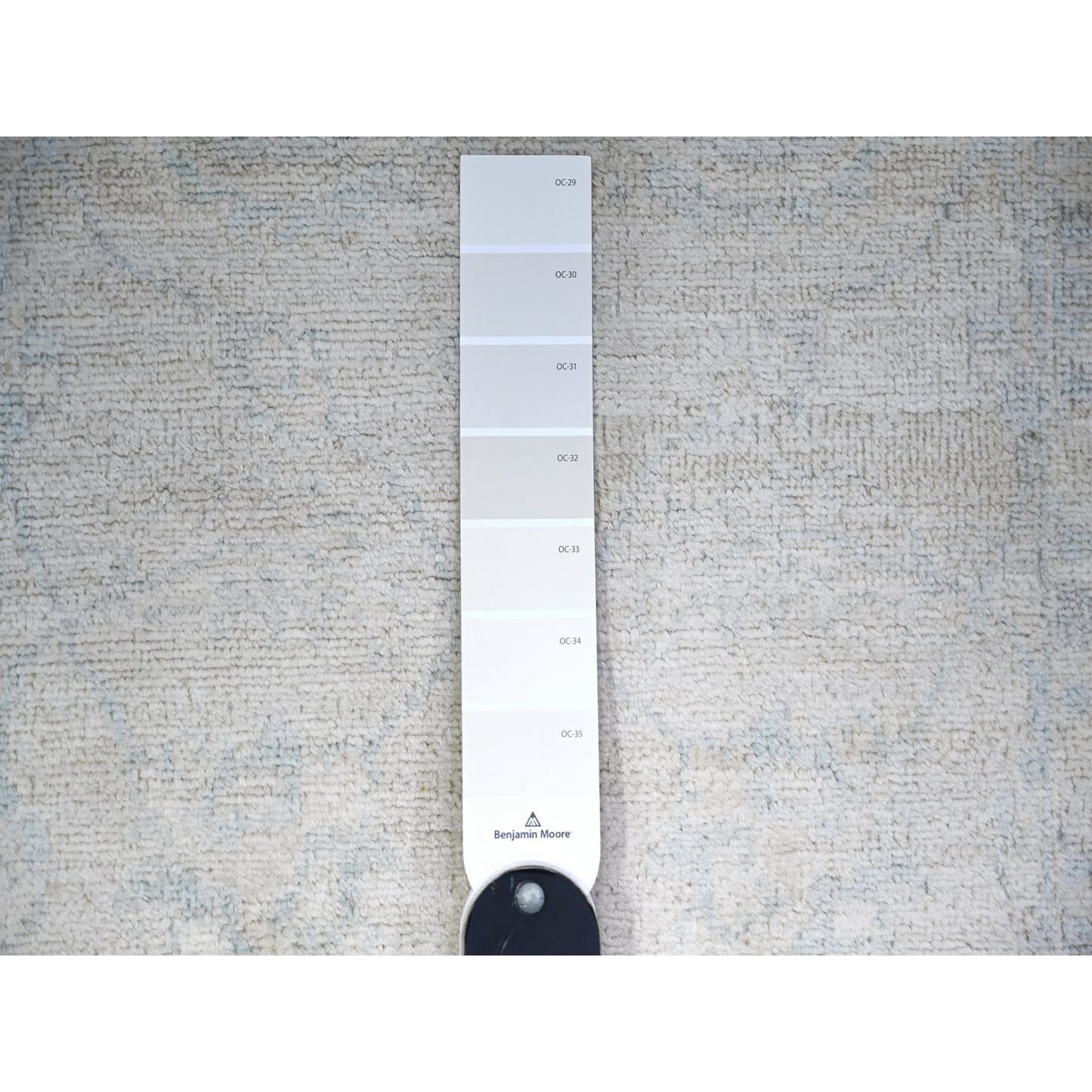 2'5"X9'6" Delicate White Washed Out Peshawar Wool Hand Knotted Runner Rug