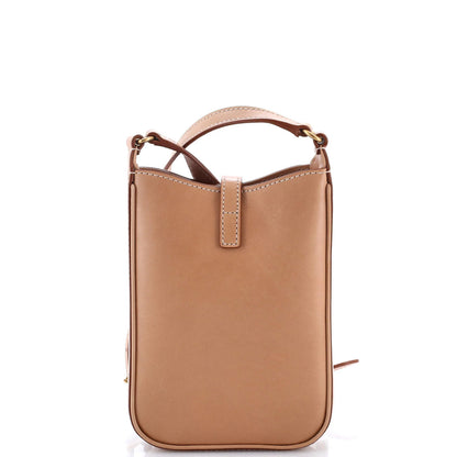 Saint Laurent Le 5 A 7 Vertical Shoulder Bag Leather Mini