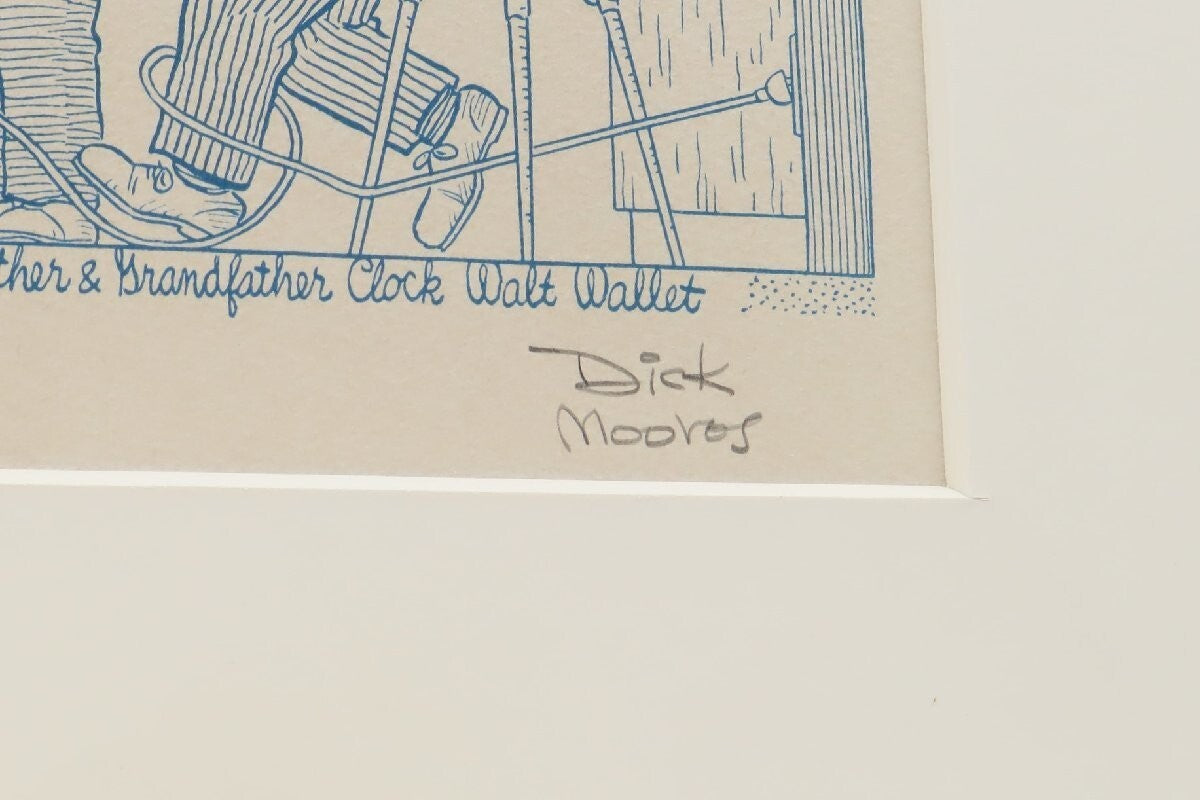 Dick Moores "Gasoline Alley" Ed100 Comic Art Print Signed In  Pencil Framed