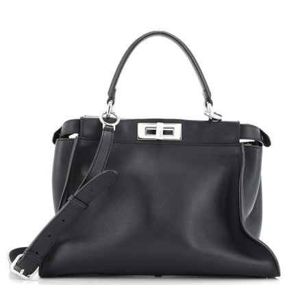 Fendi Monster Peekaboo Bag Calfskin And Python Regular