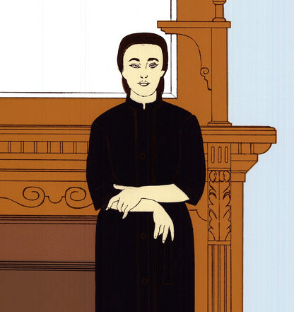 Will Barnet Reflection Signed " Serigraph Realism Brown Woman S