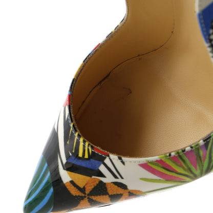 Christian Louboutin Women'S Hot Chick Pumps Printed Patent 100