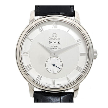 Omega Deville Prestige Coaxial 4813.30.01 White Men'S Used Watch #71014