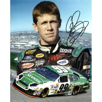 Carl Edwards Autographed 8X10 Racing Photo
