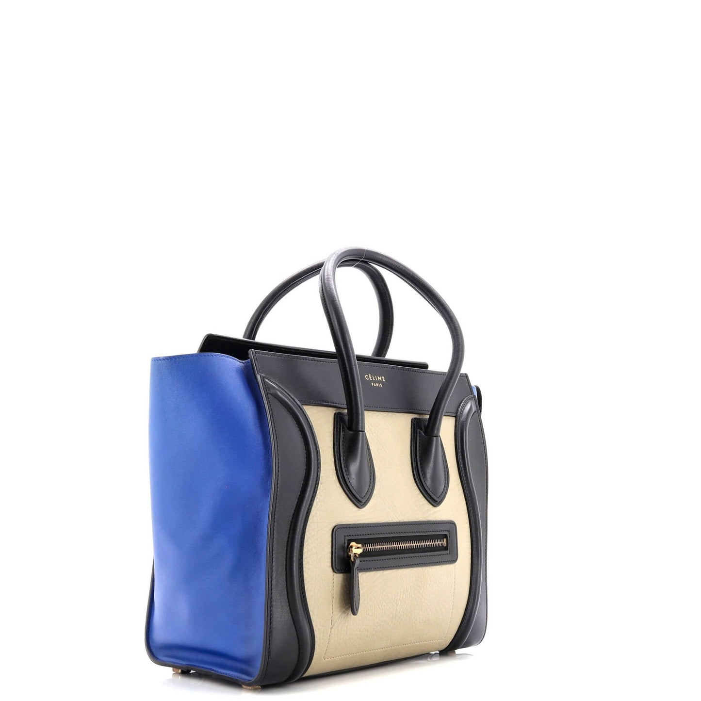 Celine Tricolor Luggage Bag Leather Micro