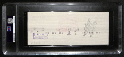 Al Davis Hof Signed/Autographed 8.5X3.5 Bank Check Raiders Psa/Dna 193231