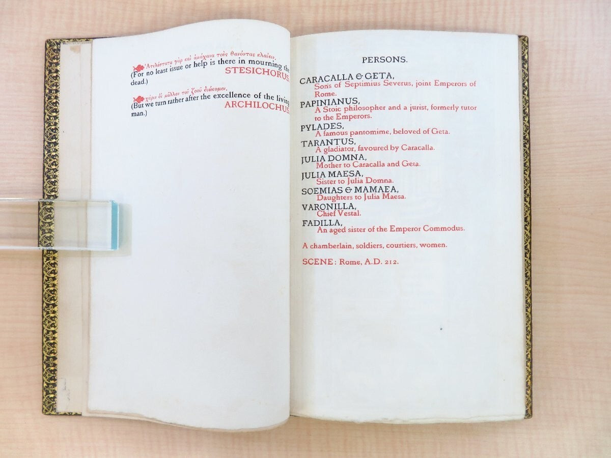 Julia Domna, A Play' By Michael Field (1/240),