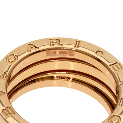 Gold BVLGARI B.zero1 3 band #52 Ring K18 Pink