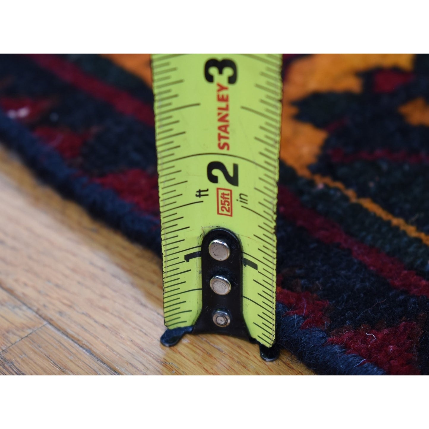 5'1"X13'3" Blue Vintage Baktiarjoon Hand Knotted Wool Wide Runner Rug