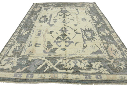 8X10 Ft Oushak Peshawar Oriental Rug Floral