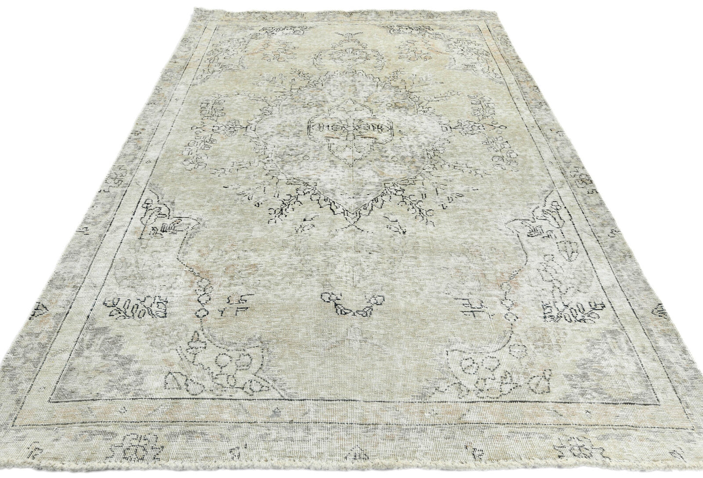 Antique Vintage Oriental Rug 5'2X8'5 Ft Medallion