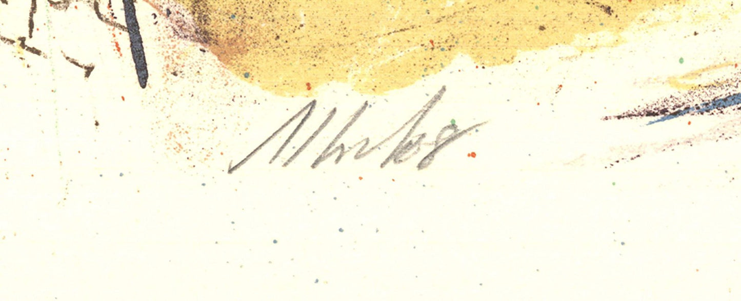 Unknown Artist Marche Provincial Signed " Lithograph Contemporar