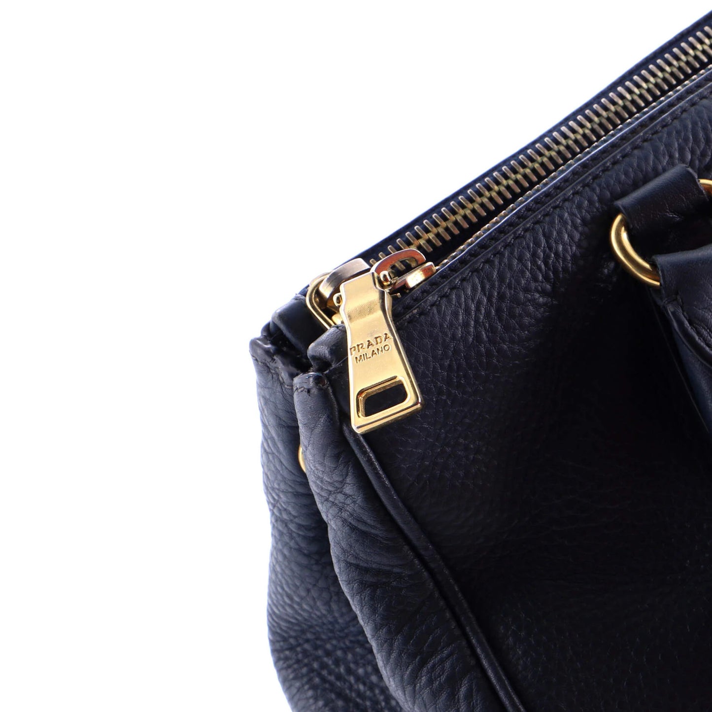 Prada Double Zip Convertible Tote Vitello Daino Large