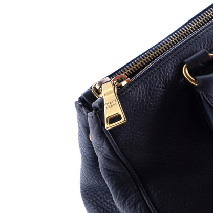 Prada Double Zip Convertible Tote Vitello Daino Large
