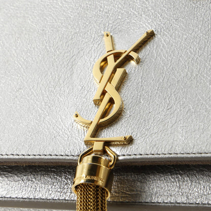 Saint Laurent Classic Monogram Tassel Chain Wallet Leather
