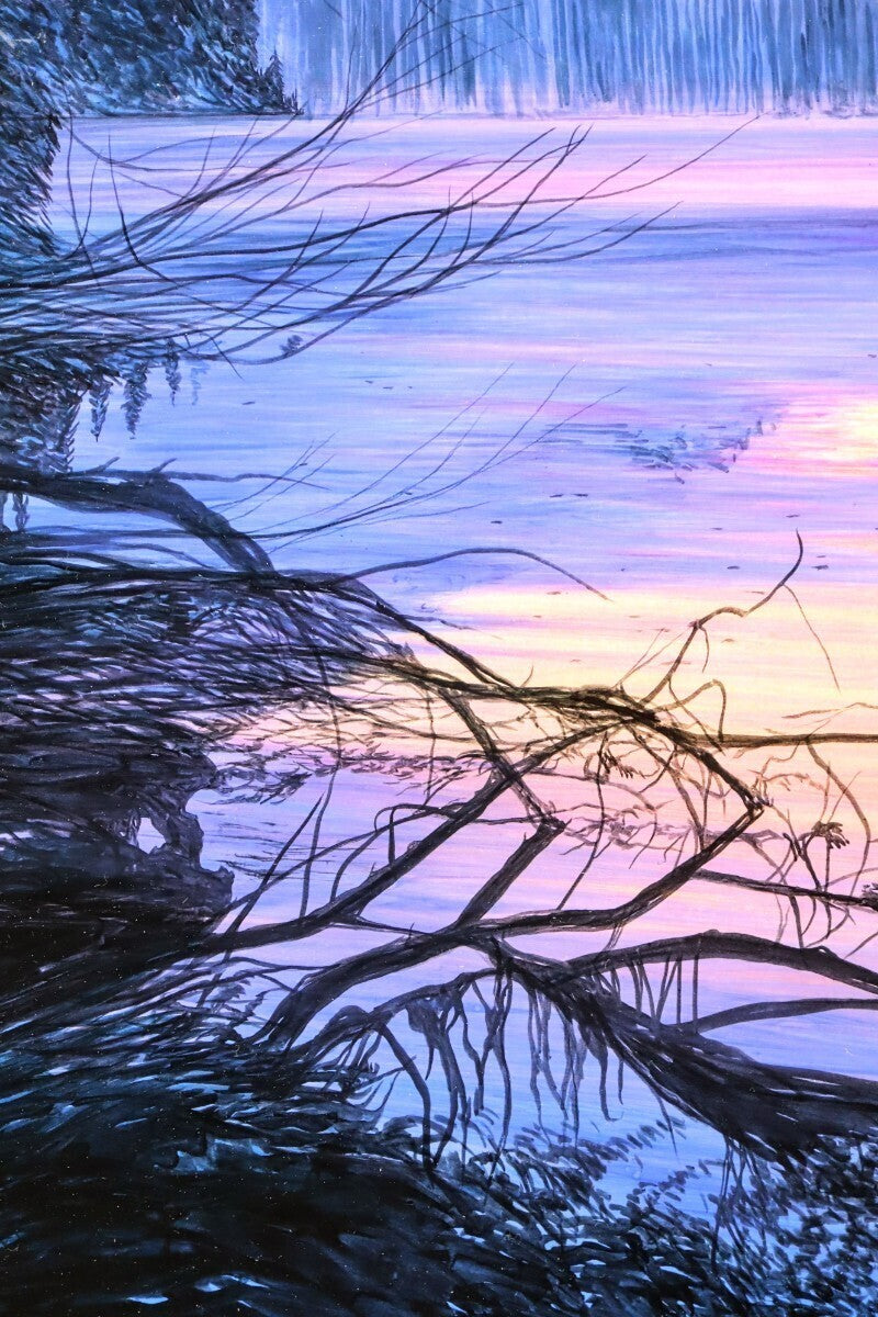 "Glacier Park Dusk" By David Maes Gallegos Signed Original Acrylic Painting