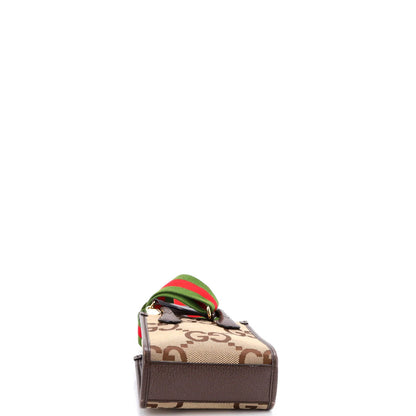 Gucci Vertical Tote Jumbo Gg Canvas Mini
