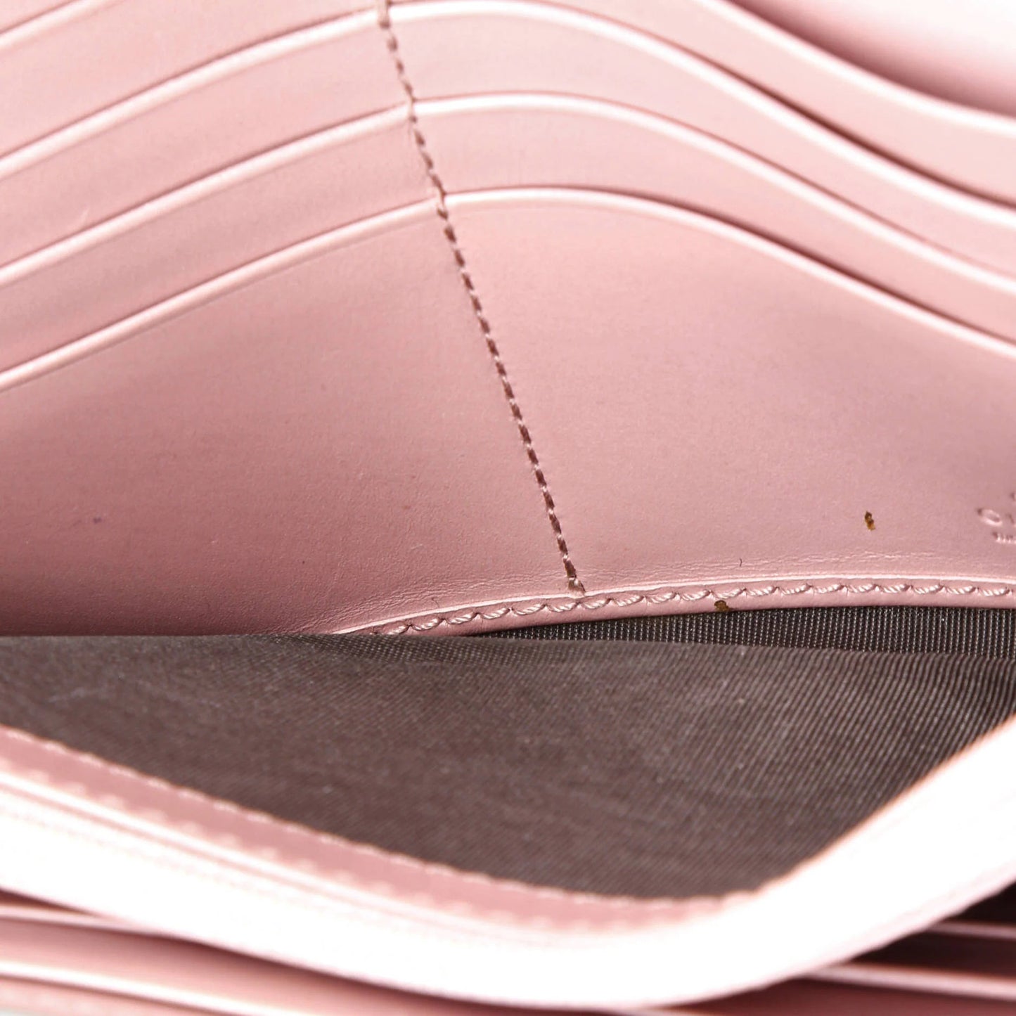 Gucci Padlock Continental Chain Wallet Guccissima Leather Long