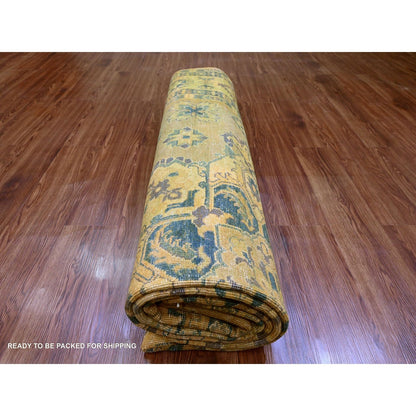 7'8"X9'10" Brown Overdyed Kazak Flower Design 100% Wool Hand Knotted Rug