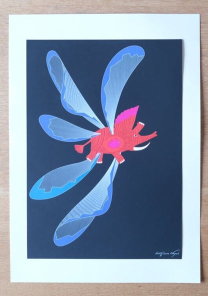 Kazumasa Nagai Signed Original Lithograph Art Print Poster Kazumasa Sheet Only 2