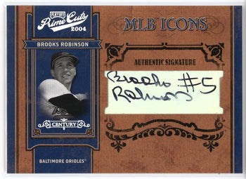 Brooks Robinson Autographed 2004 Playoff Prime Cuts Mlb Icons Card #Mlb-3