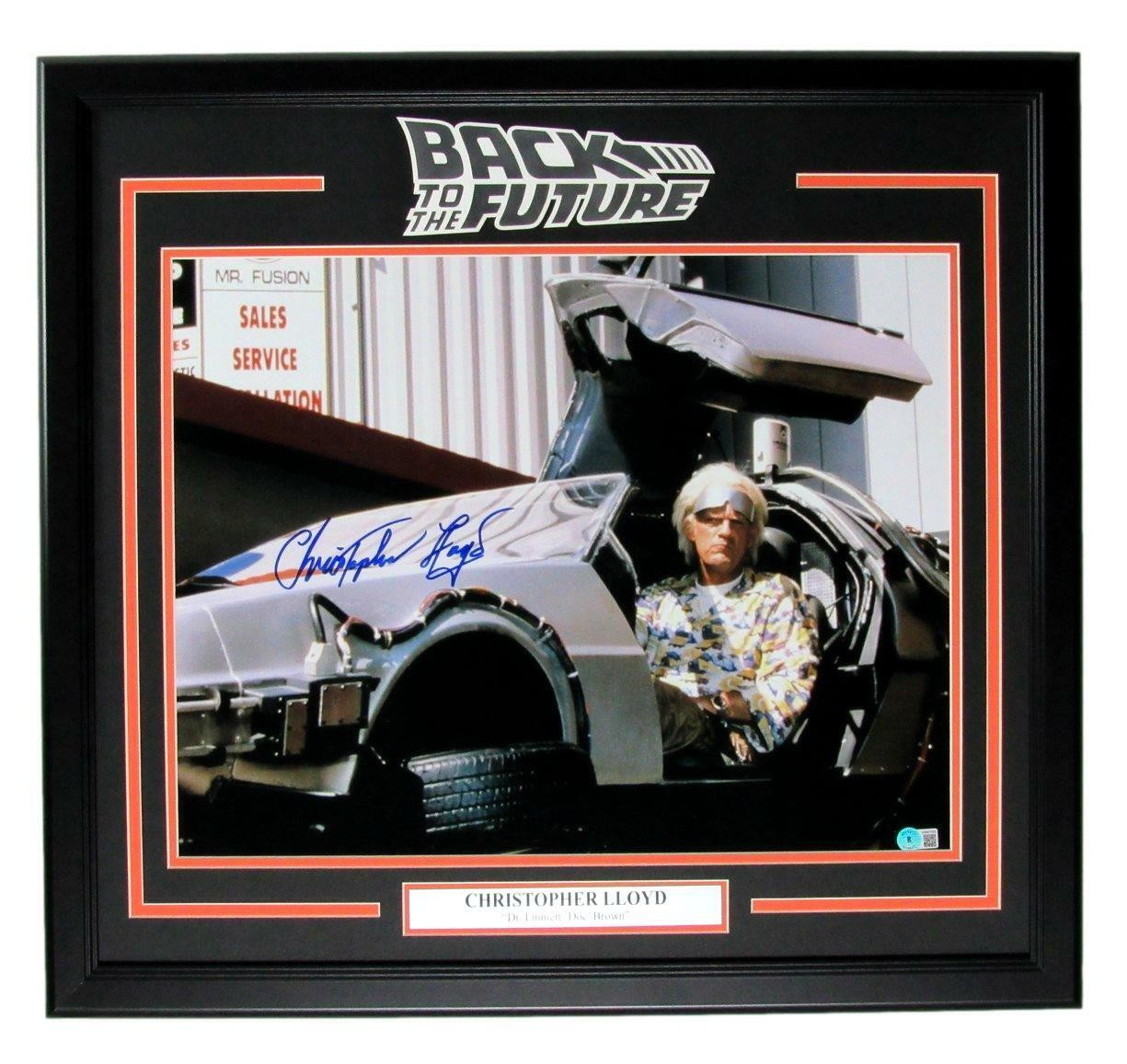 Christopher Lloyd "Back To The Future" Signed Framed 16X20 Beckett