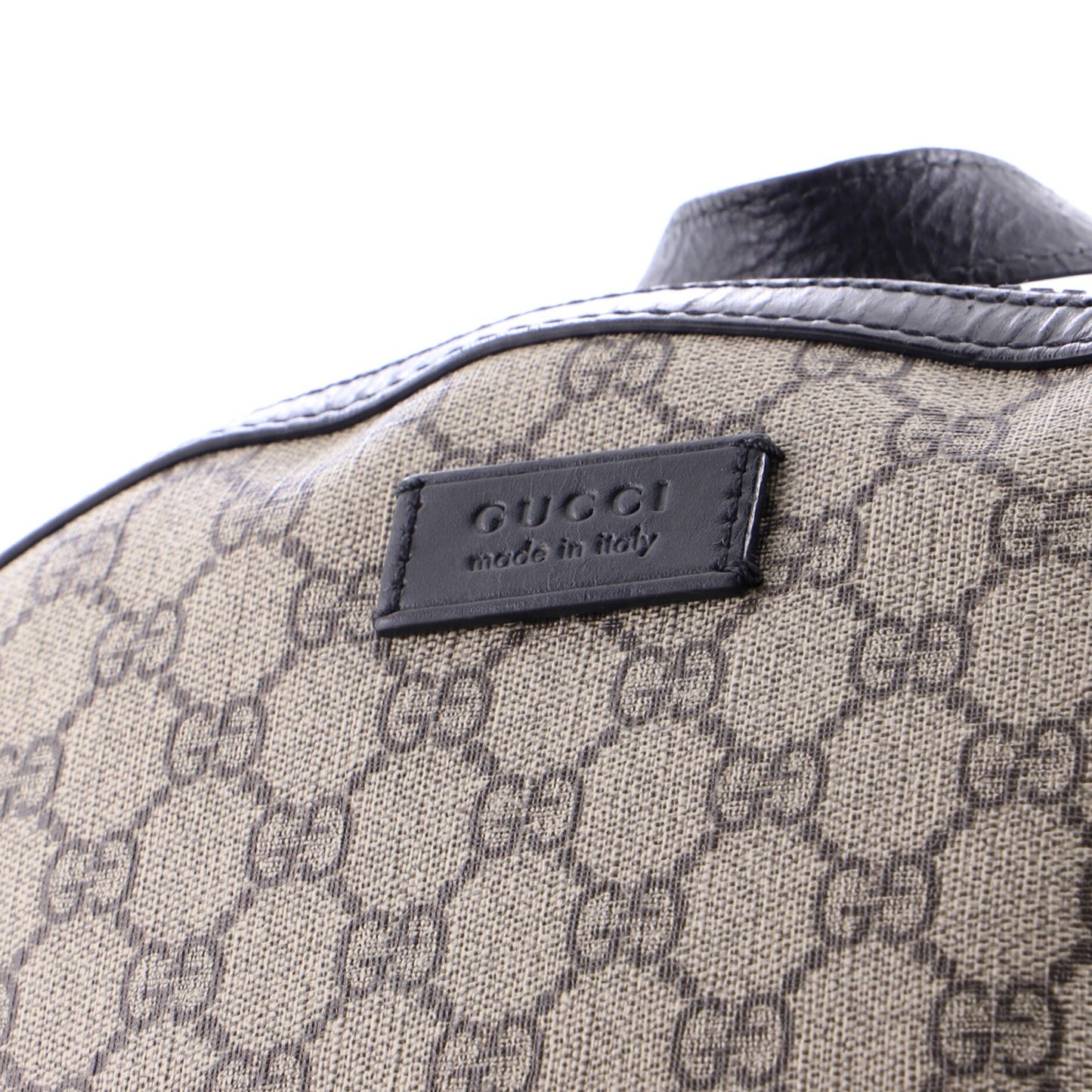 Gucci Zip Pocket Backpack Gg Coated Canvas Medium