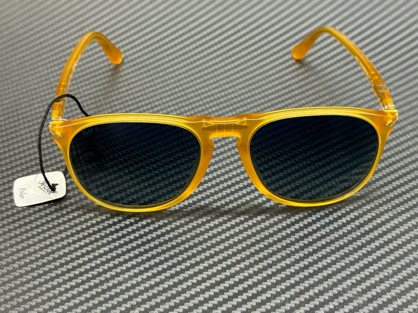 Persol Po9649S 204 S3 Miele Gradient Blue Polarized Men'S Sunglasses 55 Mm