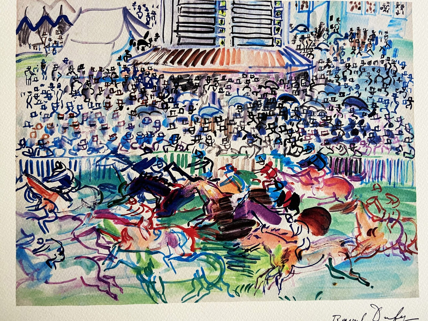 Raoul Dufy, Hand-Signed Limited Coa Lithograph Op