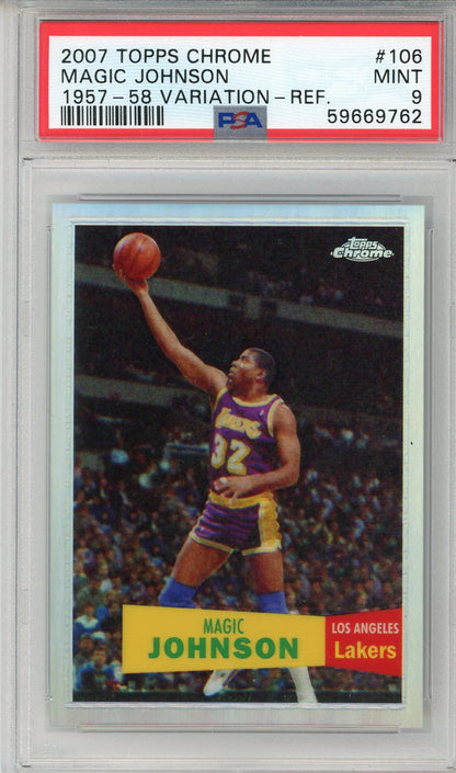 Magic Johnson 2007 Topps Chrome 57-58 Variation