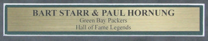 Bart Starr/Paul Hornung Hof Packers Signed 11X14 Lithograph Framed Jsa 158844