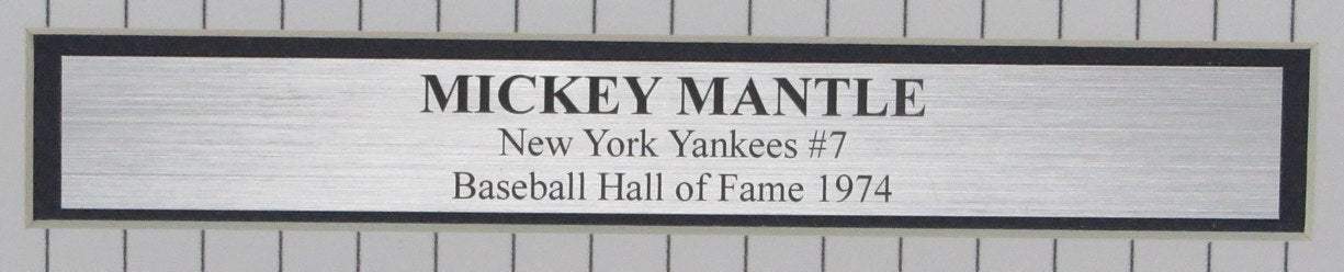 Mickey Mantle Hof Autographed 16X20 Photo New York Yankees Framed Jsa 182846