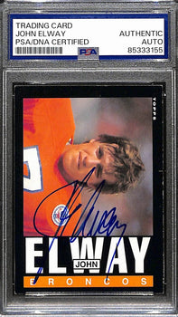 John Elway Hof Signed/Autographed 1985 Topps #238 Denver Broncos Psa/Dna 190923