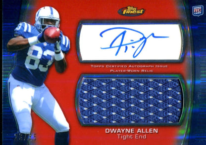 Dwayne Allen 2012 Topps Autographed Card/Game Worn Jersey #23/25