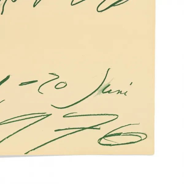 Kestner Gesellschaft Zeichnungen Exhibition Poster Cy Twombly 1976