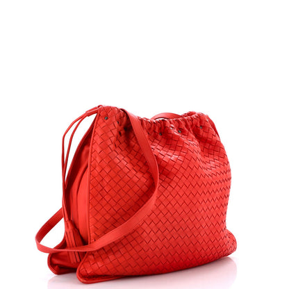 Bottega Veneta Drawstring Tassel Tote Intrecciato Nappa Medium