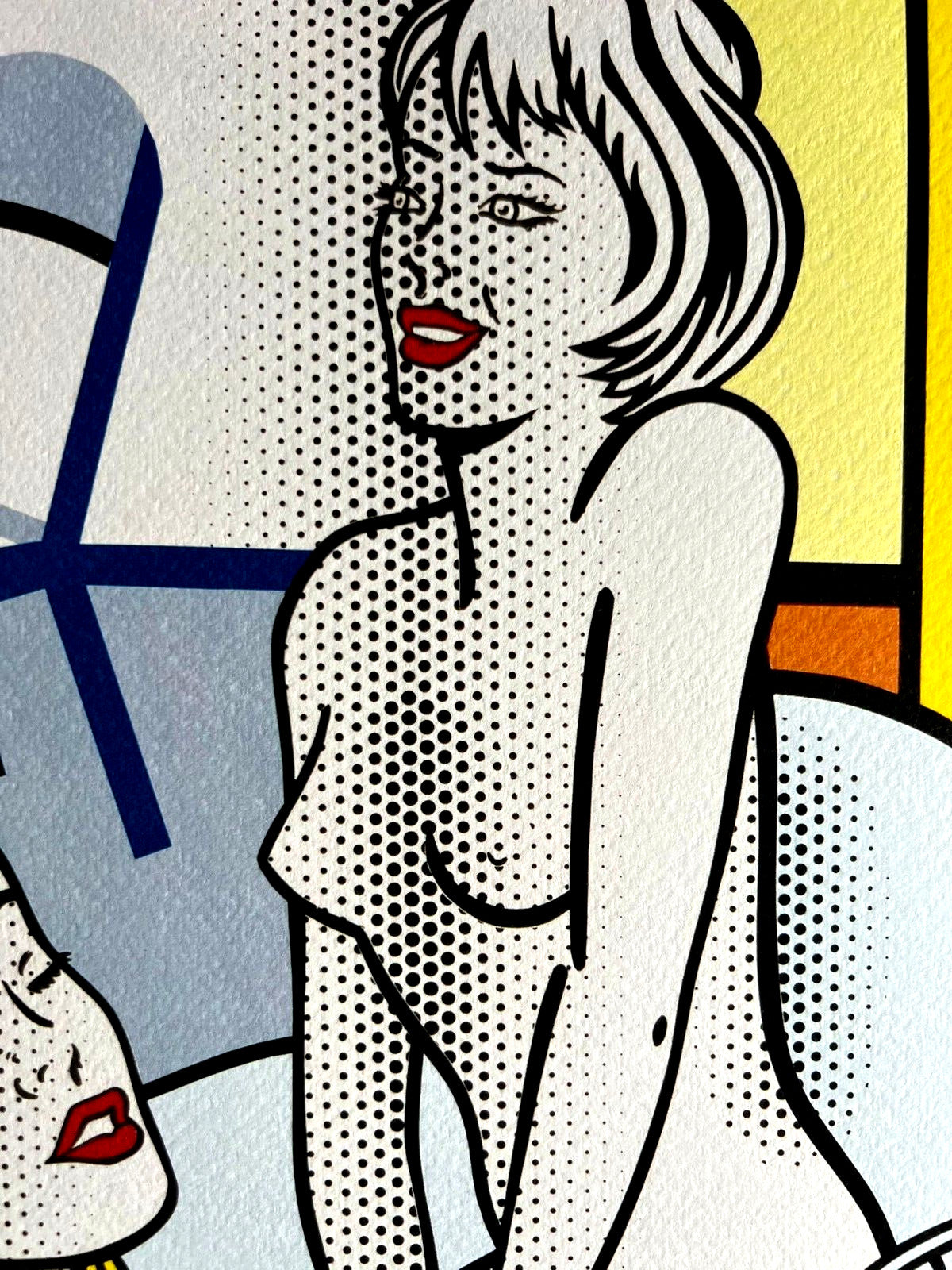 Roy Lichtenstein Lithograph Coa Signed Op Limited Rare