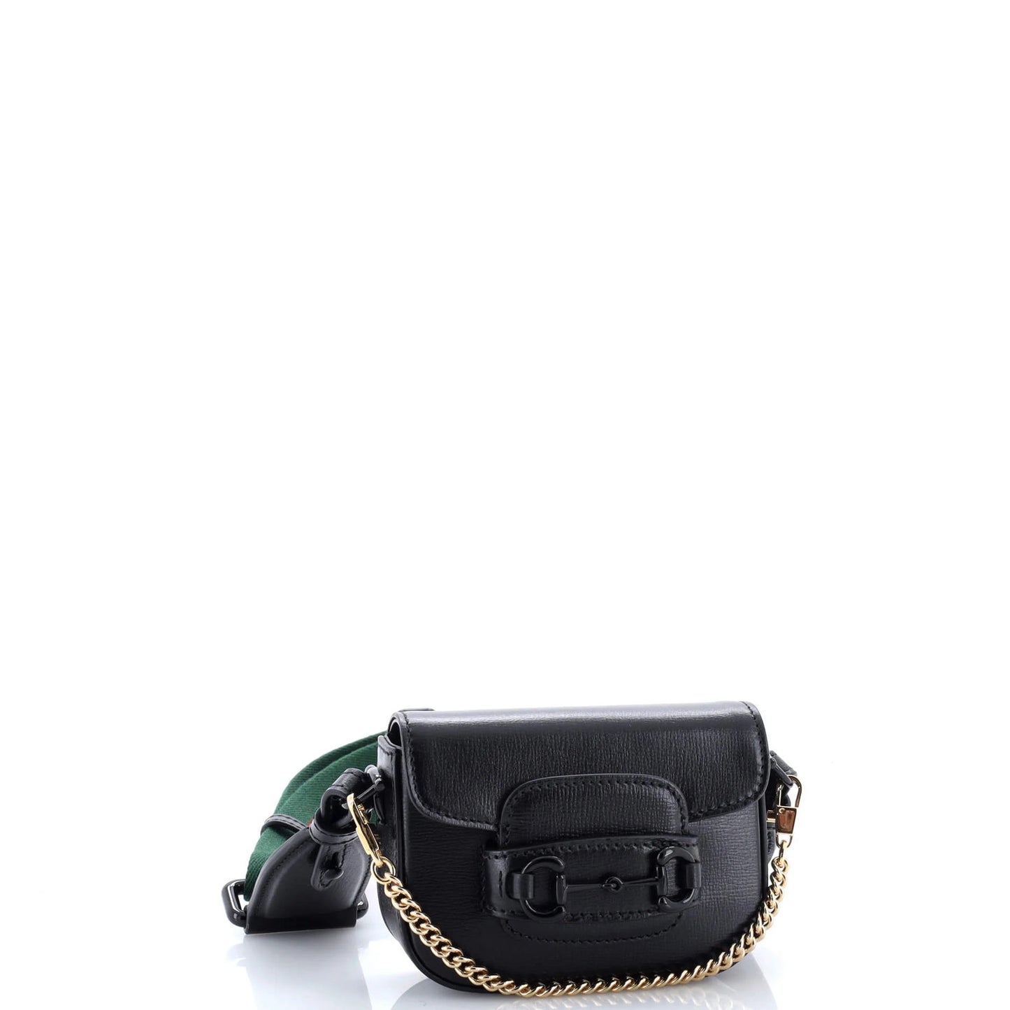 Gucci Horsebit 1955 Flap Wallet With Strap Leather