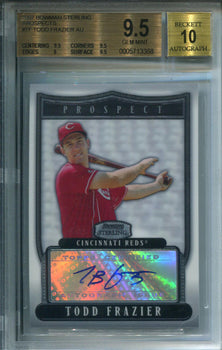 Todd Frazier Autographed 2007 Bowman Sterling Rookie Card (Beckett)