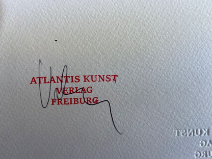Keith Haring Lithograph From A Painting Coa Signed In Pen Numbered In Pencil