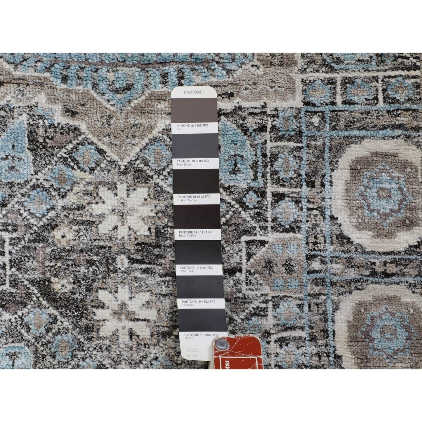 2'8"X6'1" Silk With Textured Wool Hi-Low Pile Handknotted Runner Fine Rug