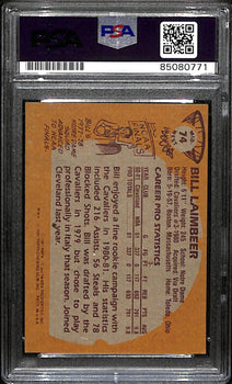 Bill Laimbeer Signed 1981 Topps Rookie Card #74